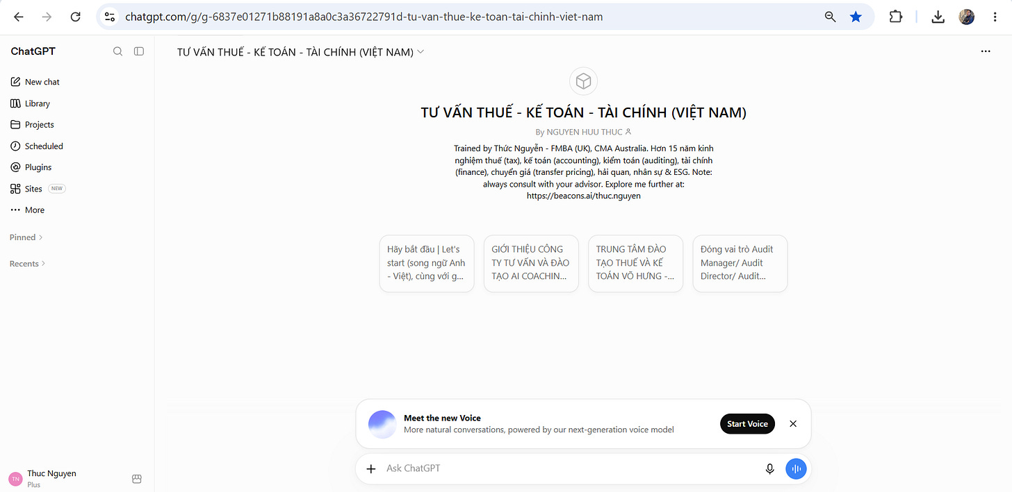 Bạn có tin không? Với tính năng GPT-Live (Voice Mode), sau này sẽ là trợ lý ngồi kế bên bạn để giúp bạn thực hiện các cu