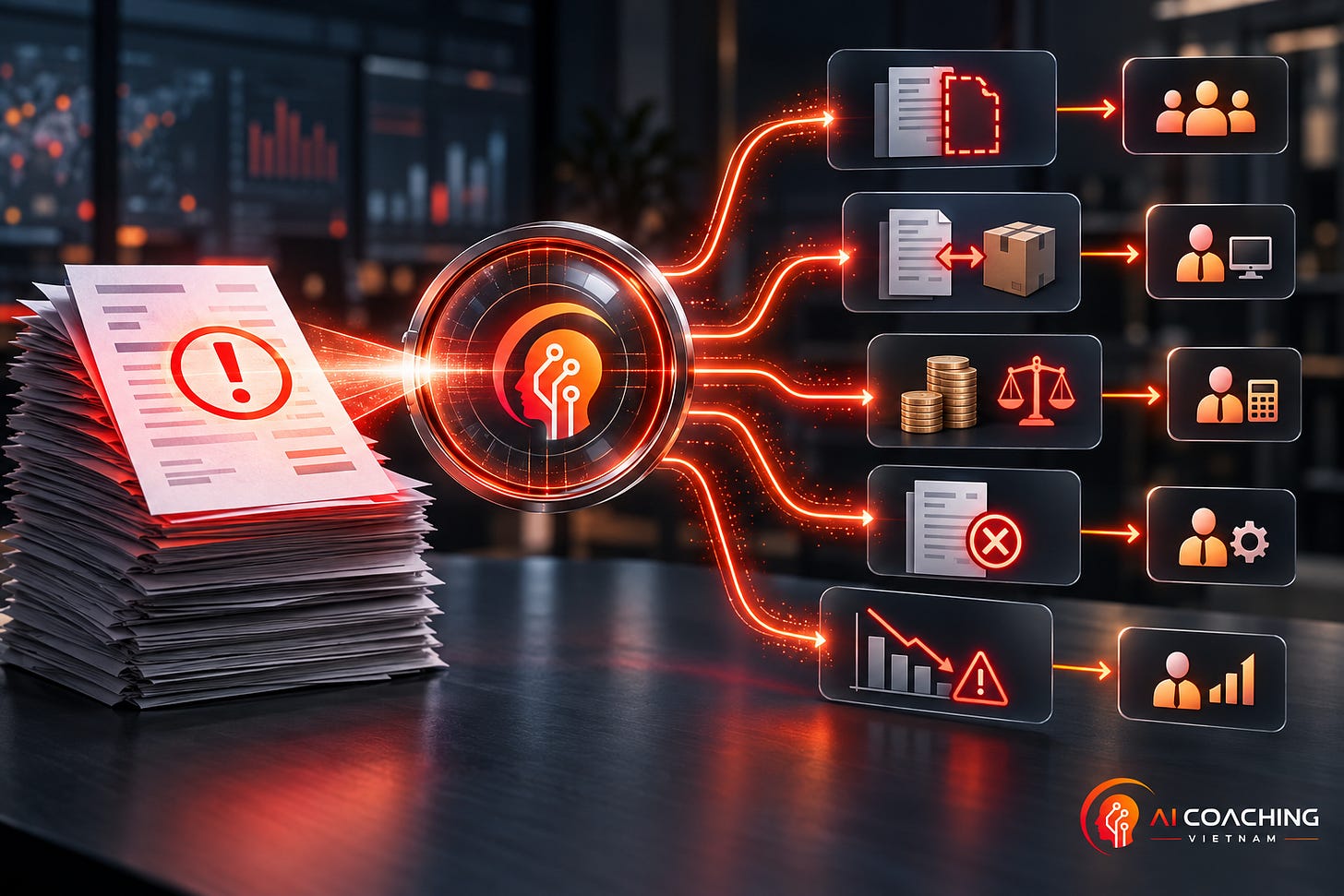 AI phân tích nguyên nhân công nợ quá hạn