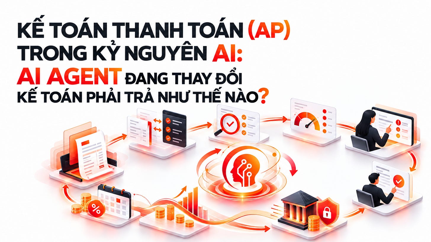 KẾ TOÁN THANH TOÁN (AP) TRONG KỶ NGUYÊN AI: AI AGENT ĐANG THAY ĐỔI KẾ TOÁN PHẢI TRẢ NHƯ THẾ NÀO?