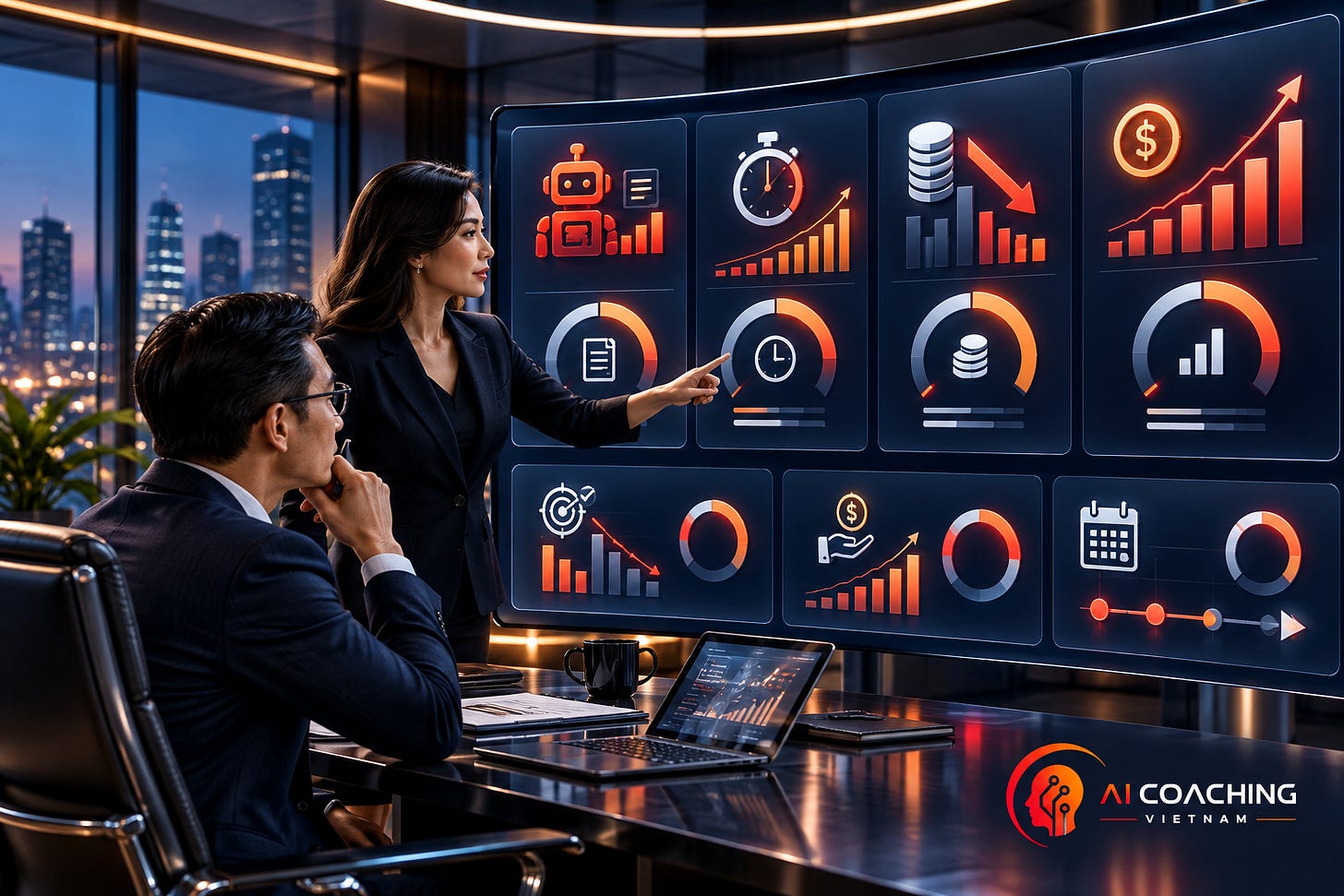 Bảng điều khiển hiệu quả AI dành cho CEO và CFO