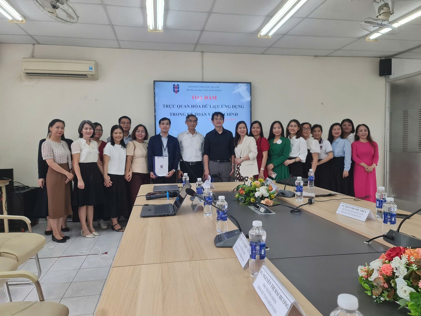 Tọa đàm cùng quý thầy cô Trường Đại Học Ngân hàng TPHCM.
