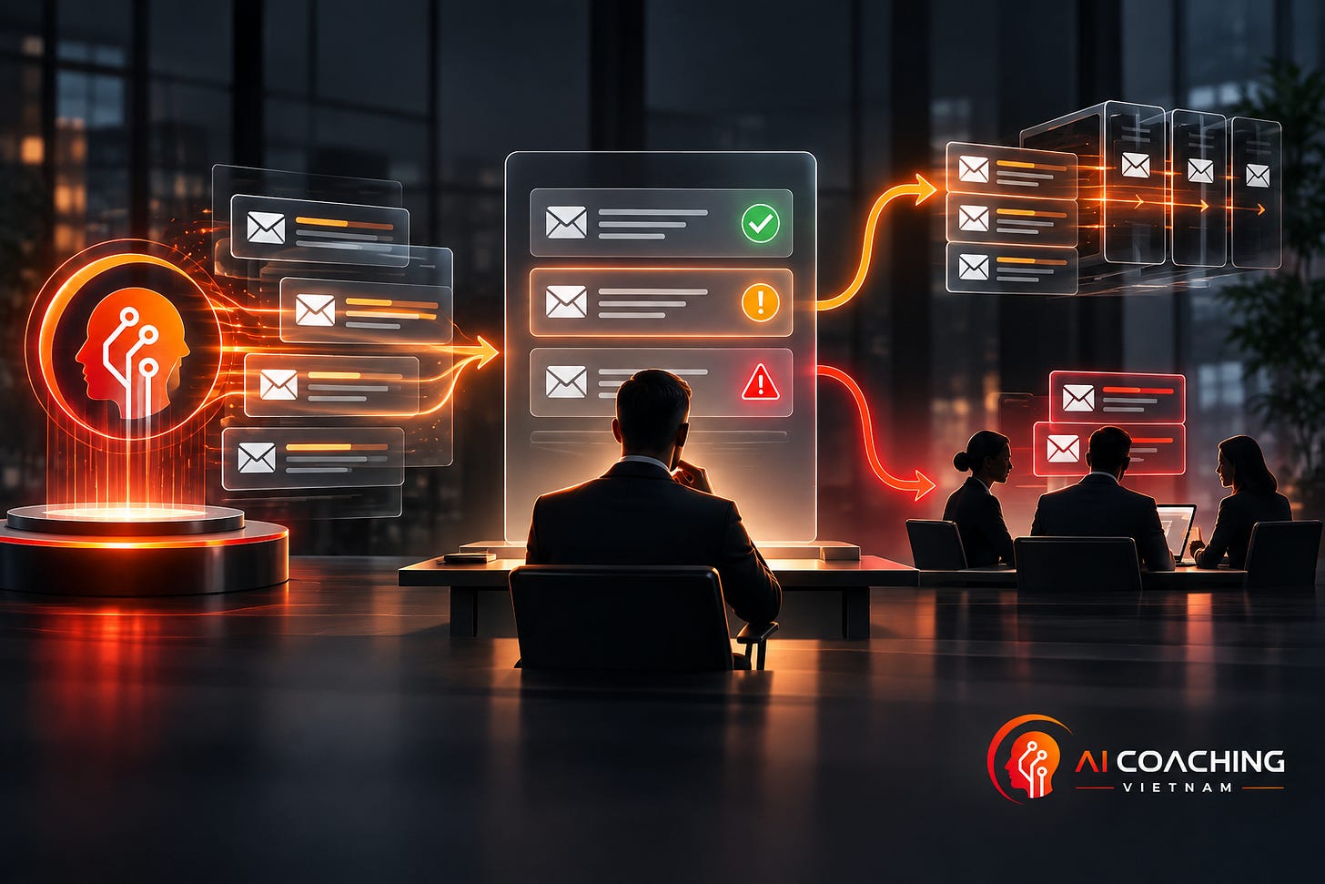 Con người kiểm soát quyết định thu hồi công nợ của AI