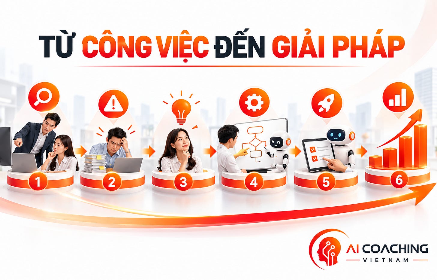 Quy trình từ công việc đến giải pháp AI